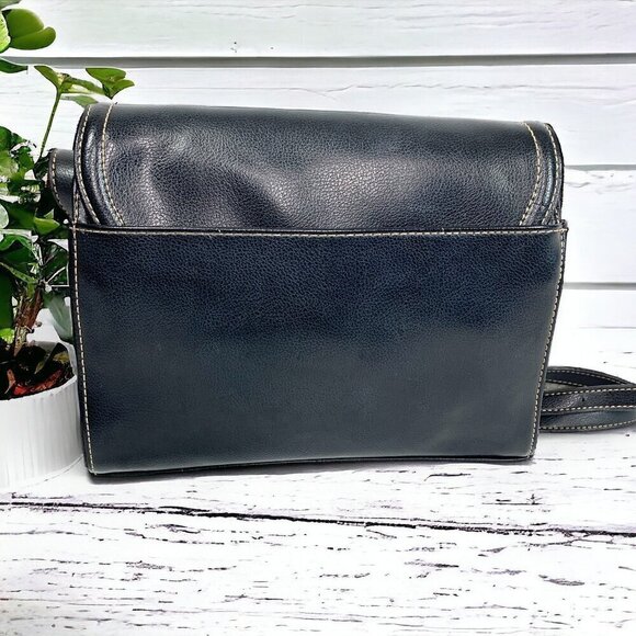 Liz Claiborne Get Organized Multifunction Crossbody Bag Black Faux Leather - Picture 5 of 16